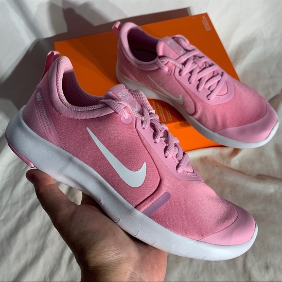 Nike Flex Experience RN 8 Running Sneakers Pink White Womans 6.5 - Picture 2 of 5